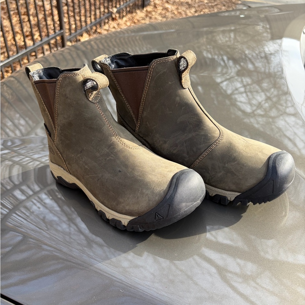 Keen Black and Brown Ankle Boots Chelsea waterproof